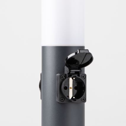 Brilagi - Lampe d'extérieur avec 2 prises SCHUKO NOVA 1xE27/15W/230V 40 cm IP44 anthracite
