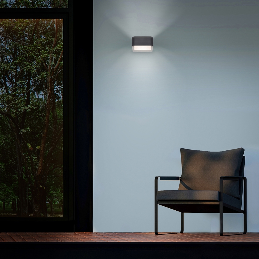 Brilagi - Applique murale extérieure BARI LED/7W/230V 3000/4000/6000K anthracite IP54