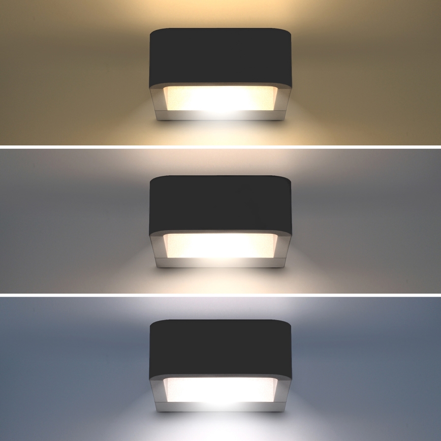 Brilagi - Applique murale extérieure BARI LED/7W/230V 3000/4000/6000K anthracite IP54
