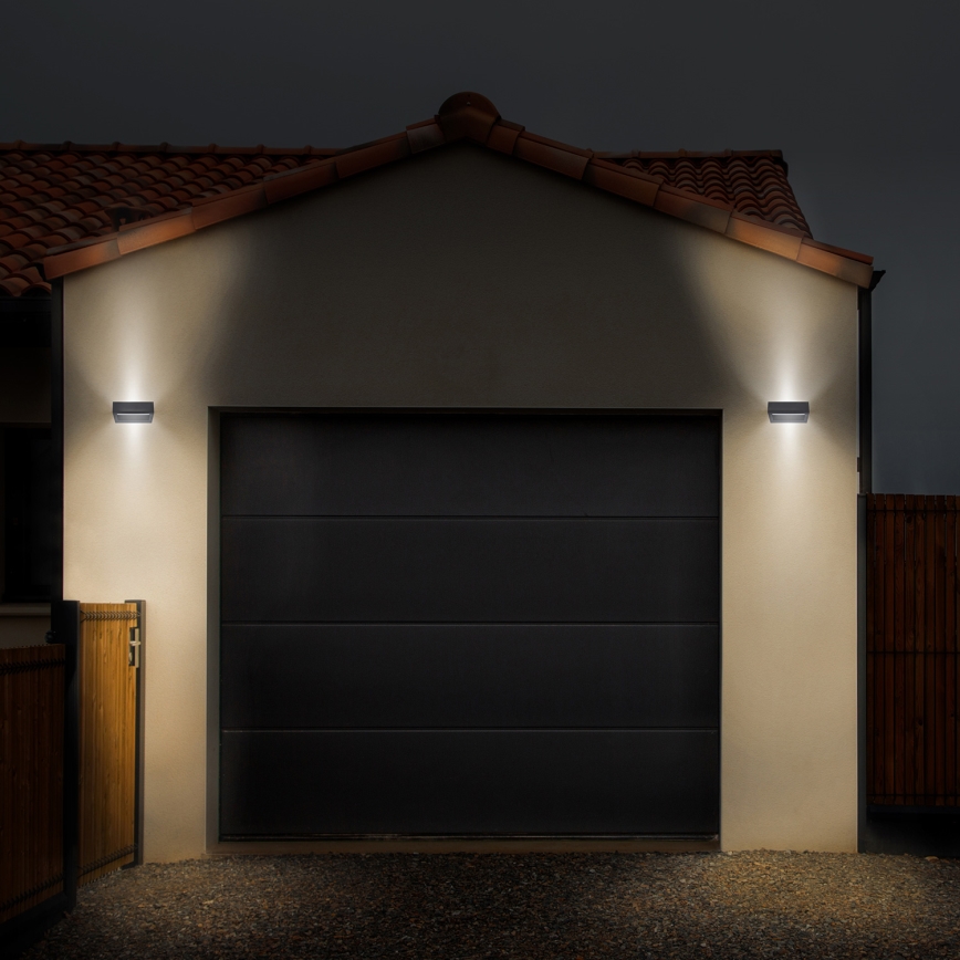 Brilagi - Applique murale extérieure RAGUSA LED/7W/230V 3000/4000/6000K anthracite IP54