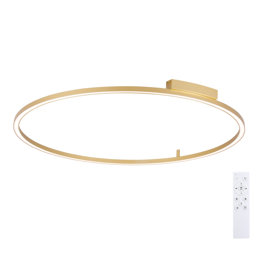 Brilagi - Plafonnier LED dimmable PORTOFINO LED/85W/230V 3000–6000K Ø 120 cm doré + télécommande