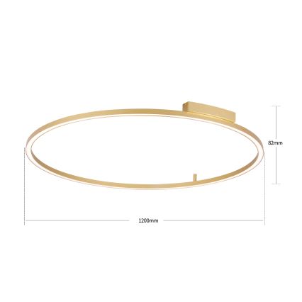 Brilagi - Plafonnier LED dimmable PORTOFINO LED/85W/230V 3000–6000K Ø 120 cm doré + télécommande