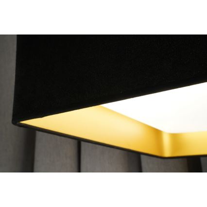 Brilagi - Plafonnier à intensité variable LED VELVET SQUARE LED/24W/230V 3000/4000/6500K + télécommande noir