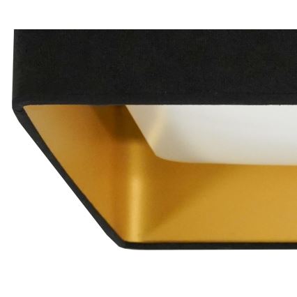 Brilagi - Plafonnier à intensité variable LED VELVET SQUARE LED/24W/230V 3000/4000/6500K + télécommande noir