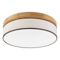 Brilagi - Luminaire LED au plafond BELLADONNA LED/36W/230V diamètre 40 cm crème/chêne