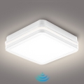 Brilagi - Luminaire LED d'extérieur avec détecteur BENE LED/18W/230V 22x22 cm blanc IP54