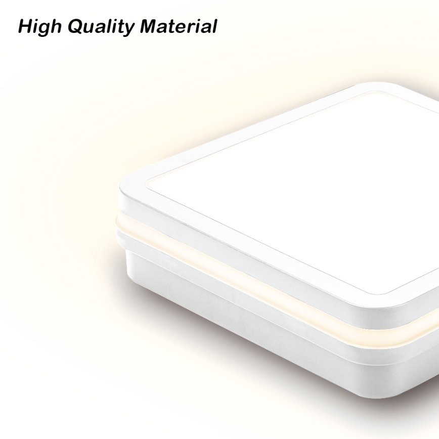 Brilagi - Luminaire LED d'extérieur avec détecteur BENE LED/18W/230V 22x22 cm blanc IP54