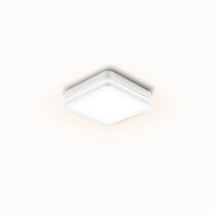 Brilagi - Luminaire LED d'extérieur avec détecteur BENE LED/18W/230V 22x22 cm blanc IP54