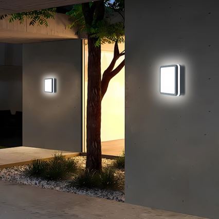 Brilagi - LED luminaire d'extérieur avec détecteur BENE LED/18W/230V 22x22 cm anthracite IP54