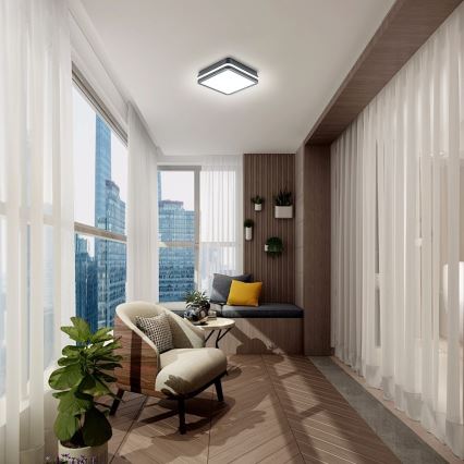 Brilagi - LED luminaire d'extérieur avec détecteur BENE LED/18W/230V 22x22 cm anthracite IP54