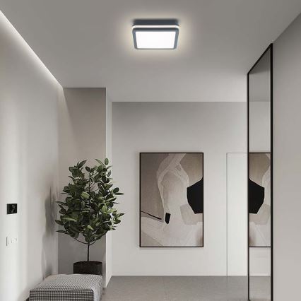 Brilagi - LED luminaire d'extérieur avec détecteur BENE LED/18W/230V 22x22 cm anthracite IP54