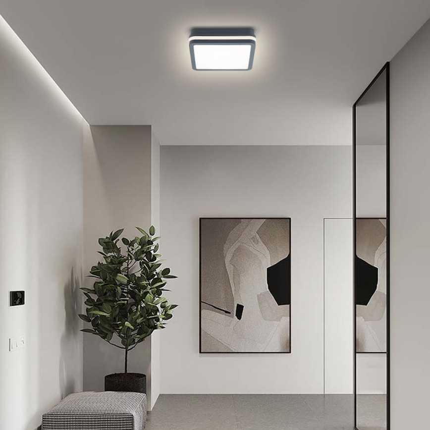 Brilagi - LED luminaire d'extérieur avec détecteur BENE LED/18W/230V 22x22 cm anthracite IP54