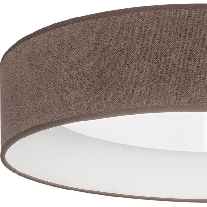 Brilagi - Plafonnier LED dimmable VELVET SMARTIX STARS LED/24W/230V 3000-6000K Ø 45 cm brun Wi-Fi Tuya Beacon + télécommande