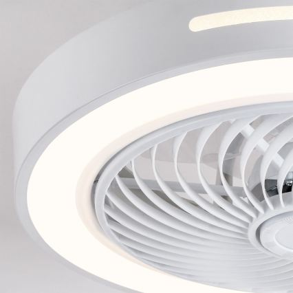Brilagi - Plafonnier LED dimmable avec ventilateur LED/38W/230V 3000-6500K Ø 46 cm blanc + télécommande