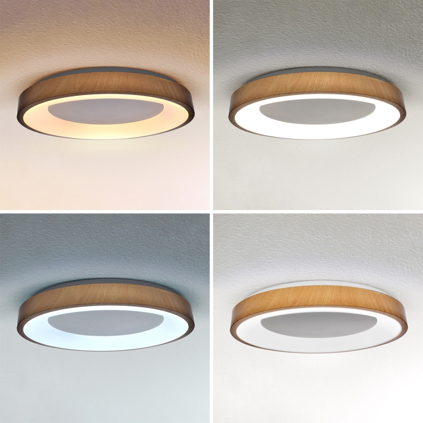 Brilagi - Plafonnier LED dimmable DORIA LED/60W/230V 3000-6500K Ø 60 cm + télécommande