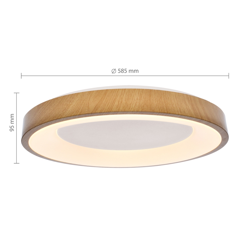 Brilagi - Plafonnier LED dimmable DORIA LED/60W/230V 3000-6500K Ø 60 cm + télécommande