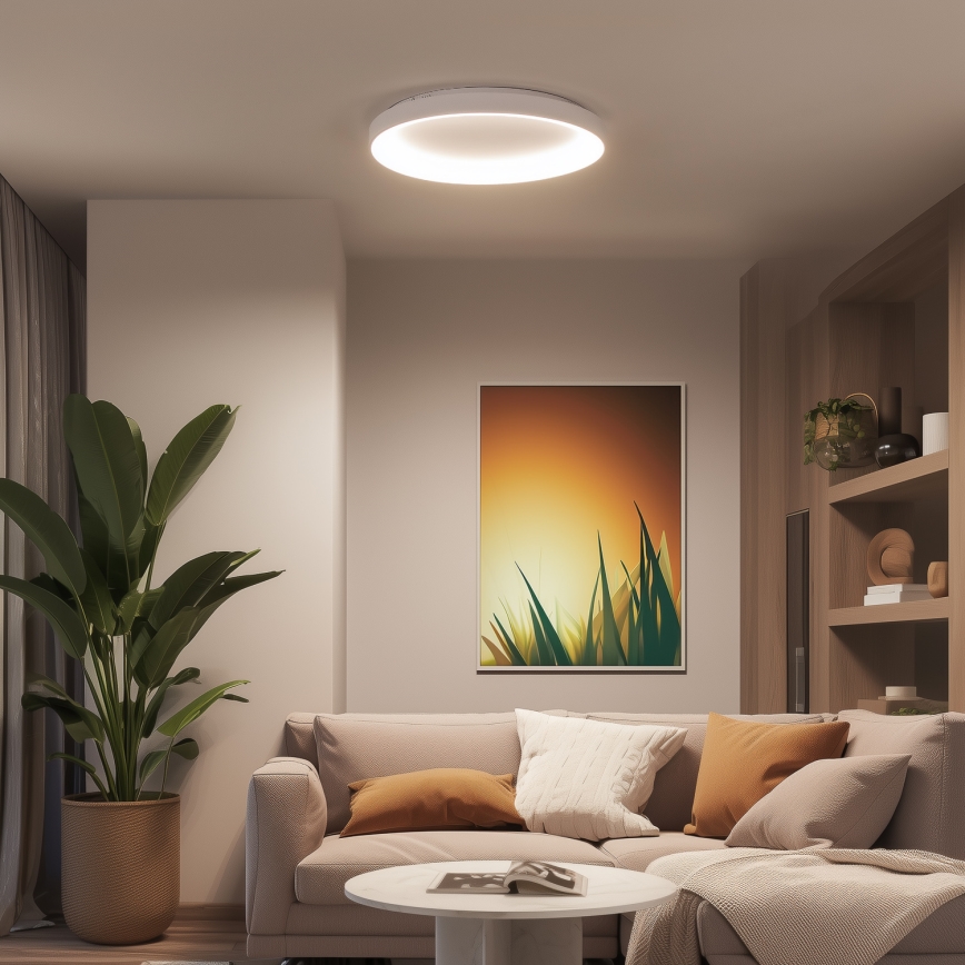 Brilagi - Plafonnier LED dimmable FALCON II LED/108W/230V 3000-6500K Ø 80 cm blanc + télécommande