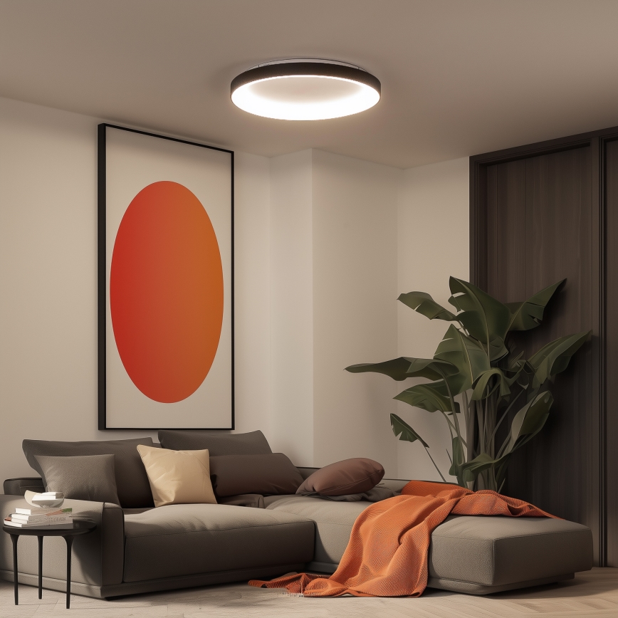 Brilagi - Plafonnier LED dimmable FALCON II LED/108W/230V 3000-6500K Ø 80 cm noir + télécommande