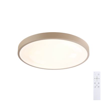 Brilagi - Plafonnier LED dimmable GLASS POOL DOUBLE LED/48W/230V 3000-6000K 40 cm beige + télécommande