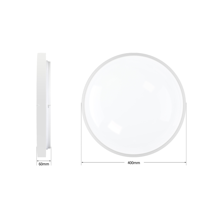 Brilagi - Plafonnier LED dimmable GLASS POOL DOUBLE LED/48W/230V 3000-6000K 40 cm blanc + télécommande