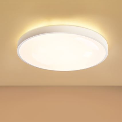 Brilagi - Plafonnier LED dimmable GLASS POOL DOUBLE LED/60W/230V 3000-6000K 50 cm blanc + télécommande