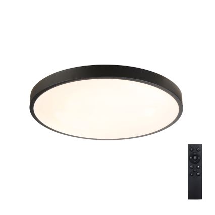 Brilagi - Plafonnier LED dimmable GLASS POOL DOUBLE LED/60W/230V 3000-6000K 50 cm noir + télécommande
