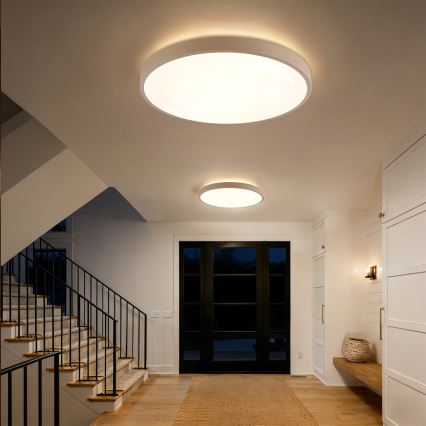 Brilagi - Plafonnier LED dimmable GLASS POOL DOUBLE LED/80W/230V 3000-6000K 60 cm beige + télécommande