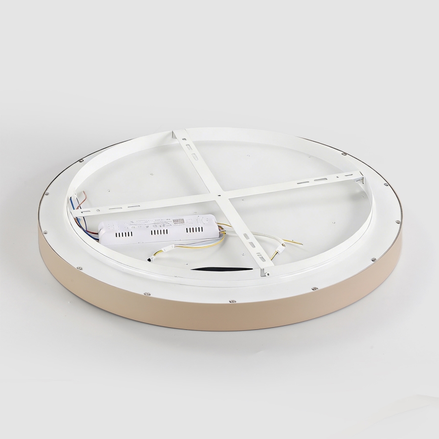 Brilagi - Plafonnier LED dimmable GLASS POOL DOUBLE LED/80W/230V 3000-6000K 60 cm beige + télécommande