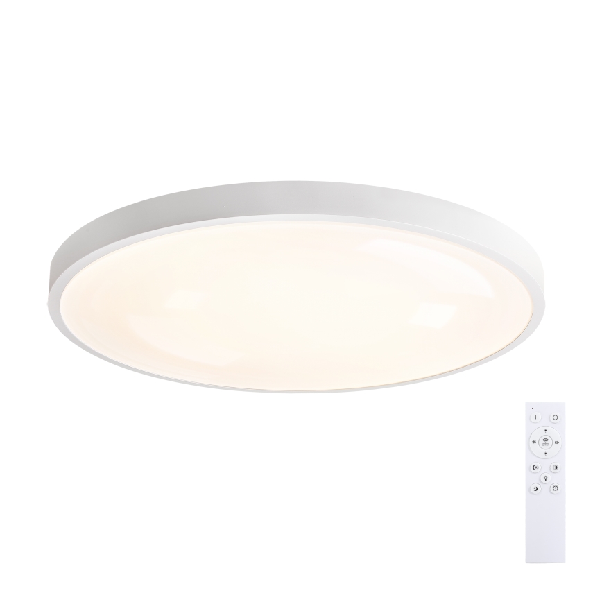 Brilagi - Plafonnier LED dimmable GLASS POOL DOUBLE LED/80W/230V 3000-6000K 60 cm blanc + télécommande