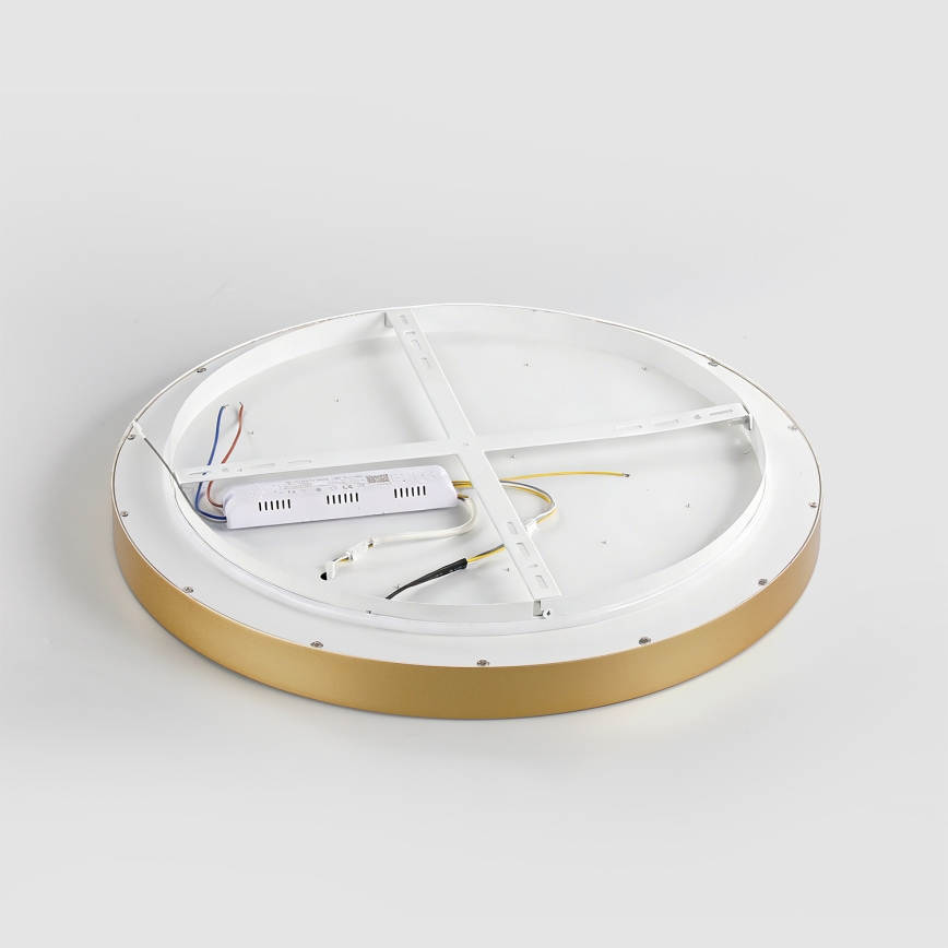 Brilagi - Plafonnier LED dimmable GLASS POOL DOUBLE LED/80W/230V 3000-6000K 60 cm doré + télécommande