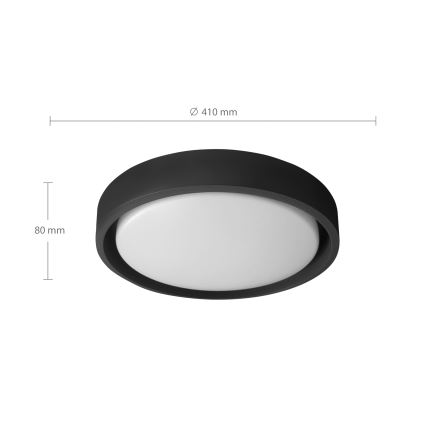 Brilagi - Plafonnier LED dimmable MATTEO LED/48W/230V 3000-6500K Ø 41 cm noir + télécommande