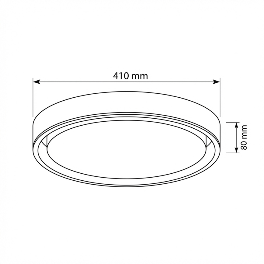 Brilagi - Plafonnier LED dimmable MATTEO LED/48W/230V 3000-6500K Ø 41 cm noir + télécommande