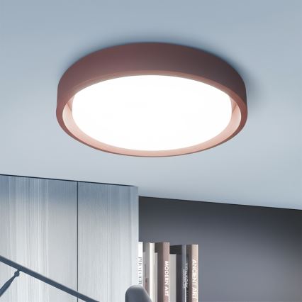 Brilagi - Plafonnier LED dimmable MATTEO LED/48W/230V 3000-6500K Ø 41 cm rouge + télécommande
