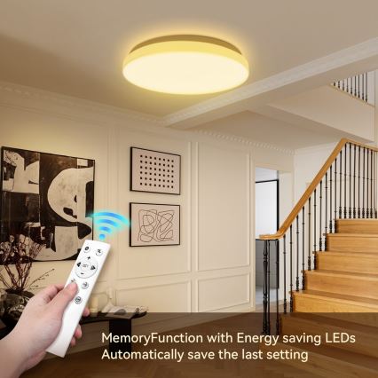 Brilagi - Plafonnier LED dimmable MILKY WAY LED/24W/230V 3000–6500K Ø 38 cm + télécommande