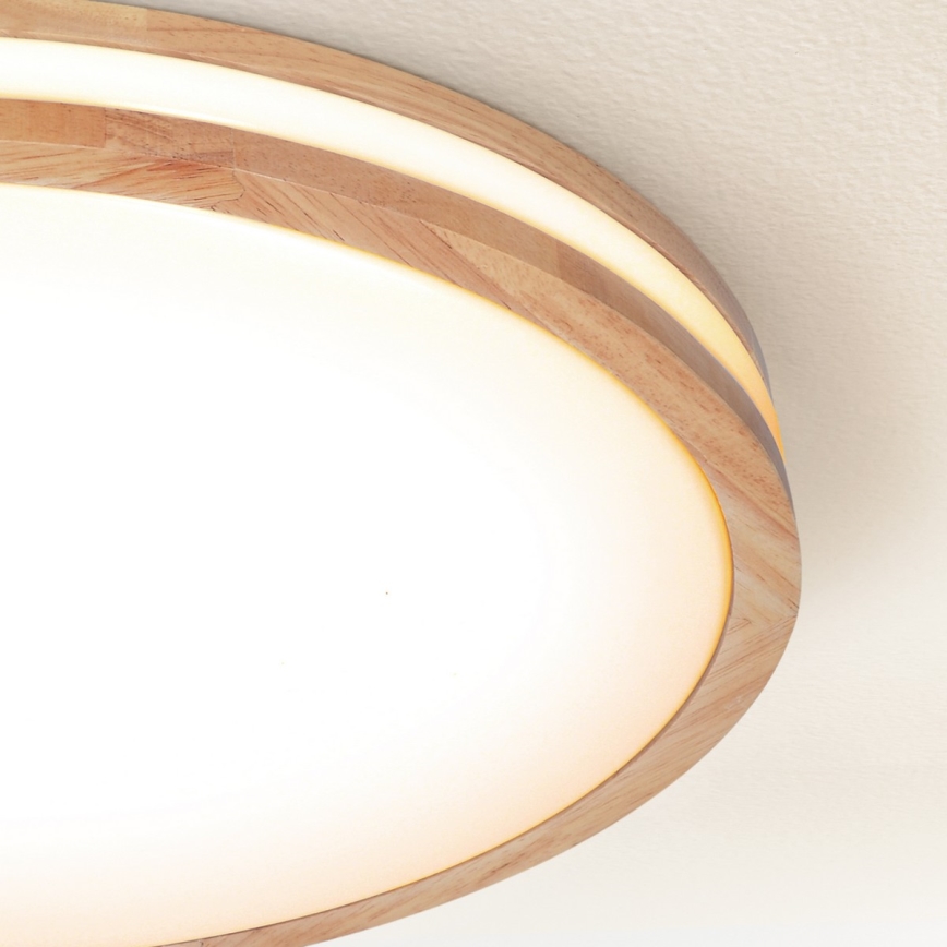 Brilagi - Plafonnier LED dimmable MOLINA LED/60W/230V 3000–6500K chêne Ø 58 cm + télécommande