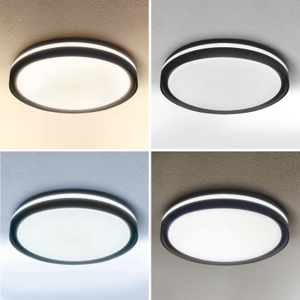 Brilagi - Plafonnier LED dimmable NAOMI LED/48W/230V 3000-6500K Ø 39 cm noir + télécommande