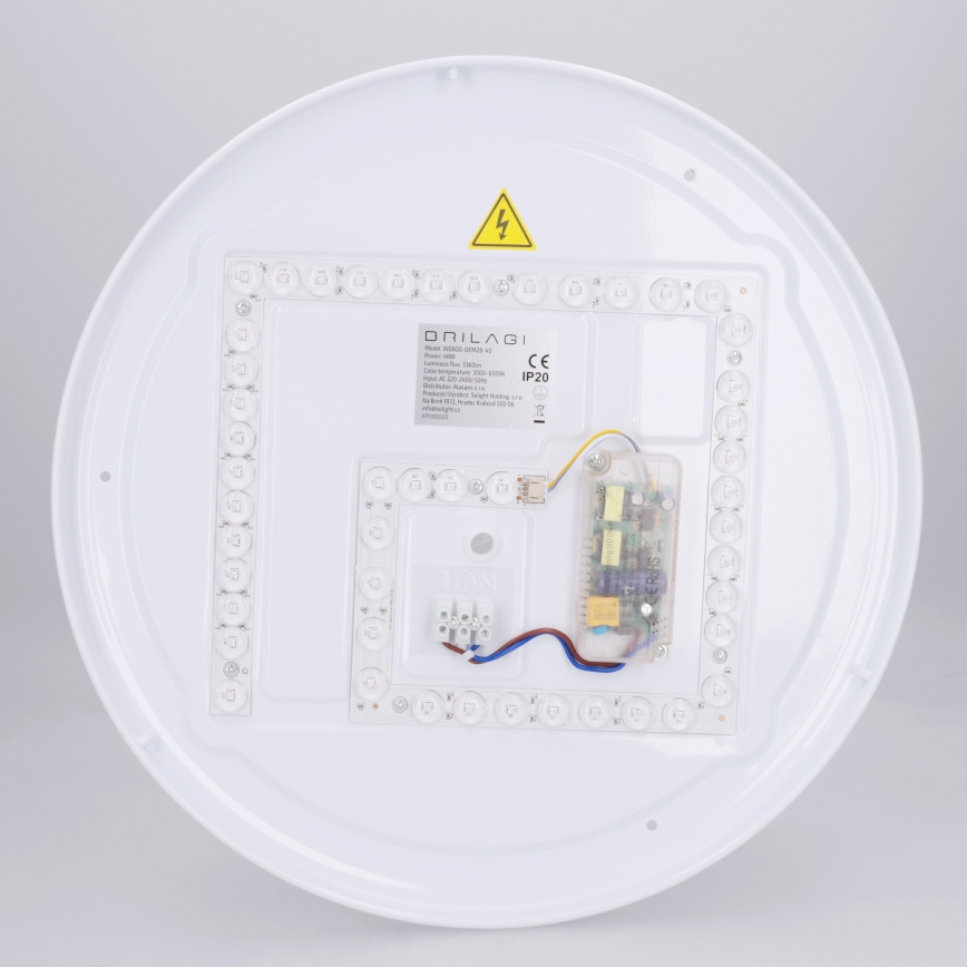 Brilagi - Plafonnier LED dimmable NAOMI LED/48W/230V 3000-6500K Ø 39 cm noir + télécommande