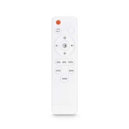 Brilagi - Plafonnier LED dimmable PILANA LED/48W/230V 3000-6500K chêne/blanc 42x42 cm + télécommande