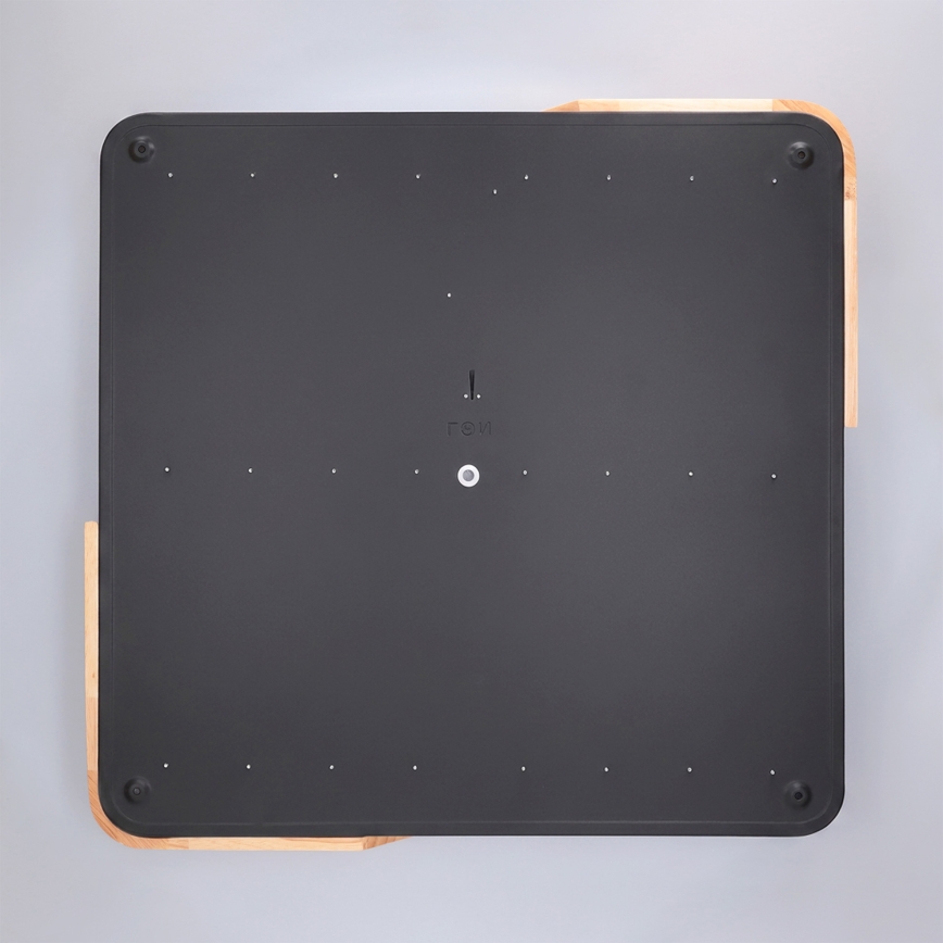 Brilagi - Plafonnier LED dimmable PILANA LED/48W/230V 3000-6500K chêne/noir 56x56 cm + télécommande