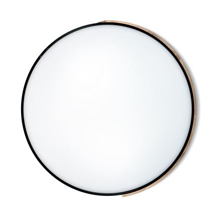 Brilagi - Plafonnier LED dimmable PILANA 72 W 230 V 3000–6500 K chêne/noir Ø 80 cm + télécommande
