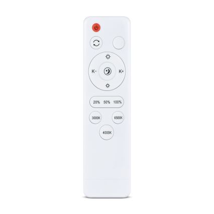Brilagi - Plafonnier LED dimmable PILANA 72 W 230 V 3000–6500 K chêne/noir Ø 80 cm + télécommande
