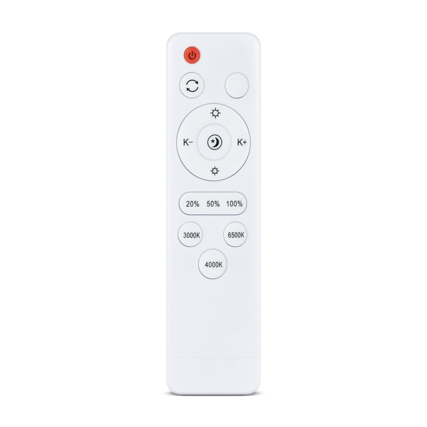 Brilagi - Plafonnier LED dimmable PILANA 72 W 230 V 3000–6500 K chêne/noir Ø 80 cm + télécommande
