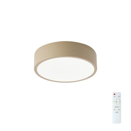 Brilagi - Plafonnier LED dimmable POOL LED/18W/230V 3000-6000K 20 cm beige + télécommande