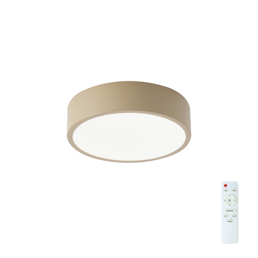 Brilagi - Plafonnier LED dimmable POOL LED/18W/230V 3000-6000K 20 cm beige + télécommande