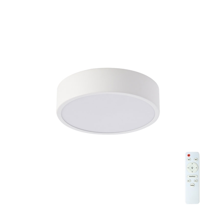 Brilagi - Plafonnier LED dimmable POOL LED/18W/230V 3000-6000K 20 cm blanc + télécommande