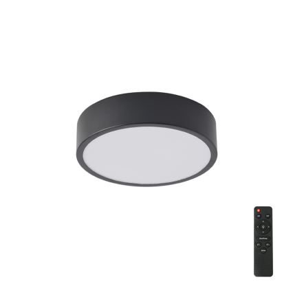 Brilagi - Plafonnier LED dimmable POOL LED/18W/230V 3000-6000K 20 cm noir + télécommande