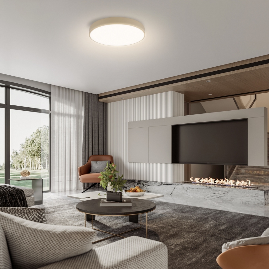 Brilagi - Plafonnier LED dimmable POOL LED/48W/230V 3000–6000K Ø 40 cm beige + télécommande