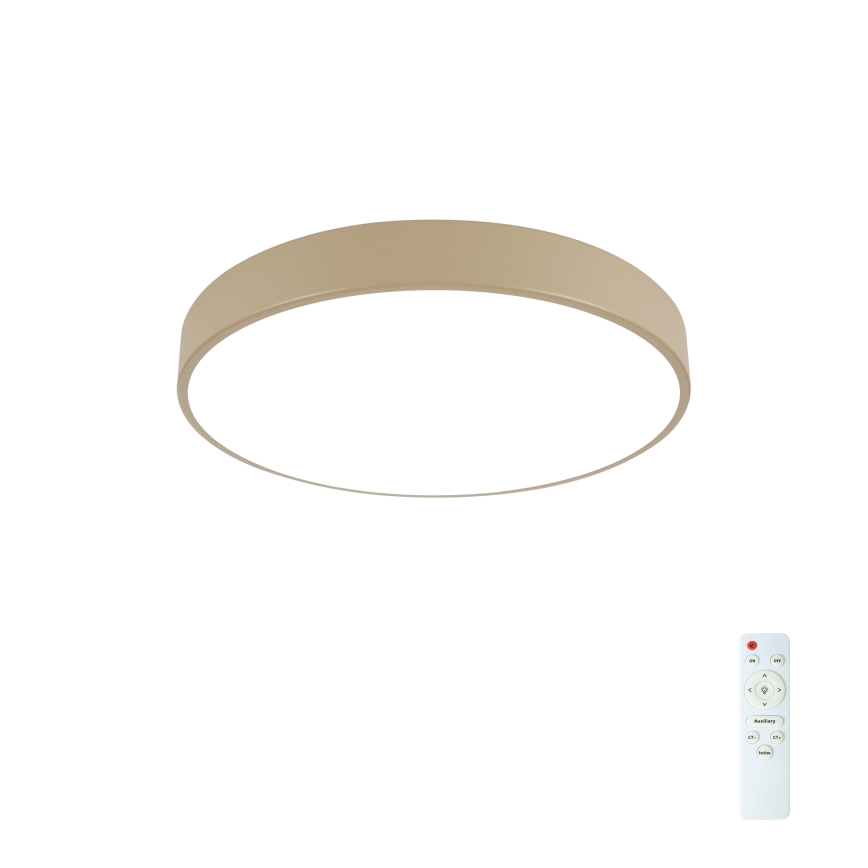 Brilagi - Plafonnier LED dimmable POOL LED/48W/230V 3000–6000K Ø 40 cm beige + télécommande