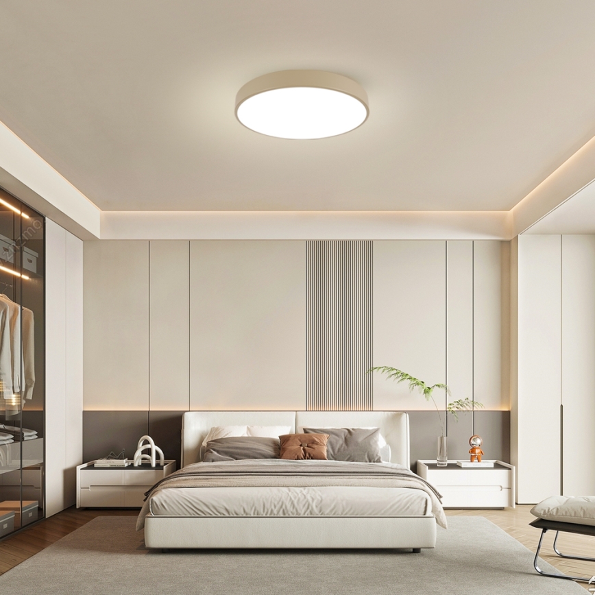 Brilagi - Plafonnier LED dimmable POOL LED/60W/230V 3000–6000K Ø 60 cm beige + télécommande