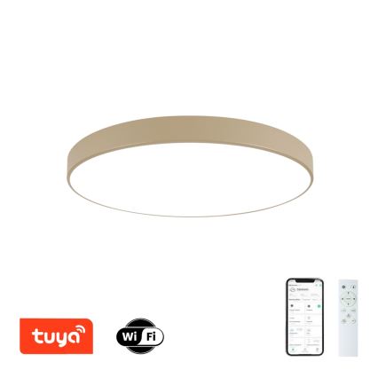 Brilagi - plafonnier LED dimmable POOL SMART LED/100W/230V 3000-6000K 80 cm beige Wi-Fi Tuya + télécommande